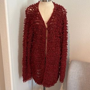 For Love and Lemon preloved loop knit cardigan. Size small.